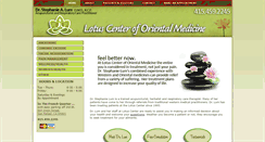 Desktop Screenshot of lotuscenteroriental.com